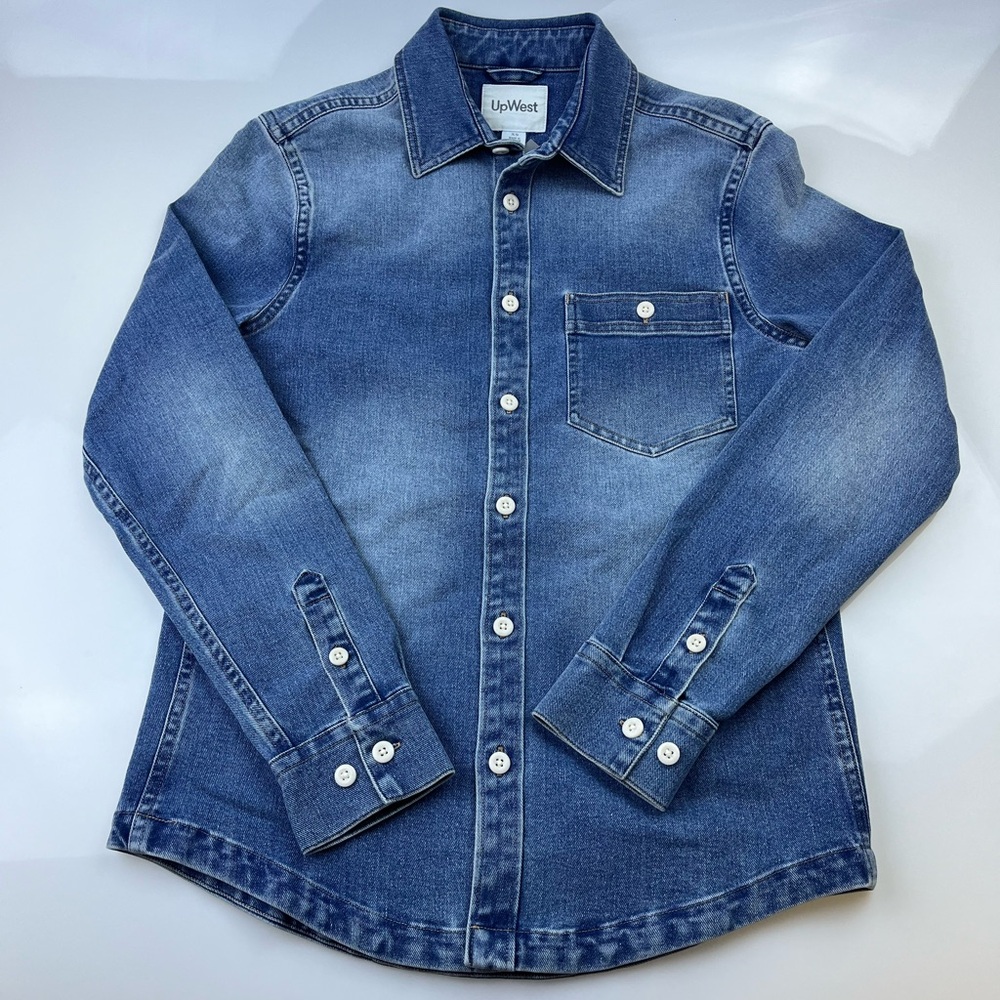 Gorgeous UpWest Blue Denim Shirt NWOT Size L